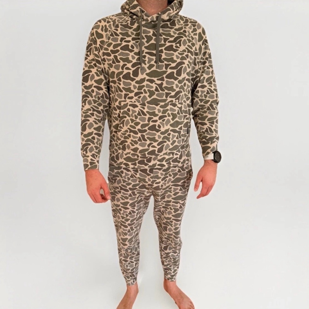BURLEBO Camouflage Patterned Hoodie & Pants - Sweatsuit